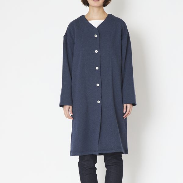 TUTIE./コットン裏毛起毛ロングカーディガン -冬を暖かく過ごせる